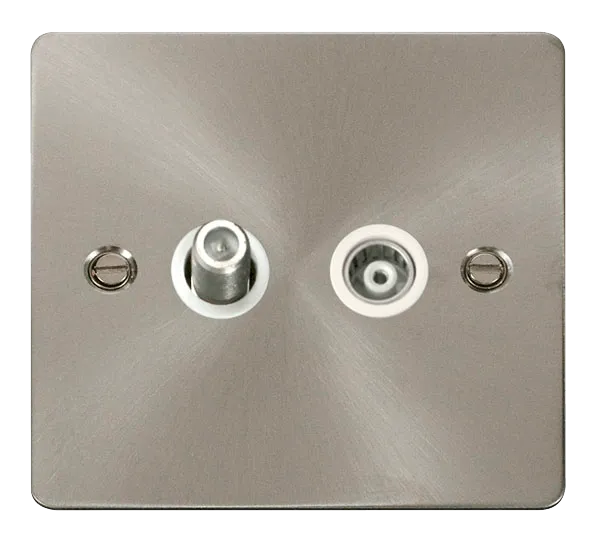 Define 1 Gang Satellite & Isolated Coaxial Socket