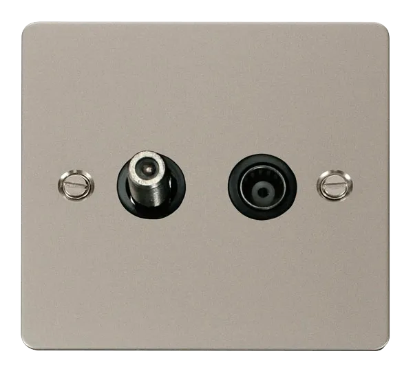 Define 1 Gang Satellite & Isolated Coaxial Socket