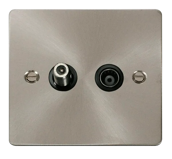 Define 1 Gang Satellite & Isolated Coaxial Socket