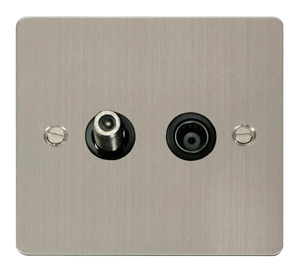 Define 1 Gang Satellite & Isolated Coaxial Socket