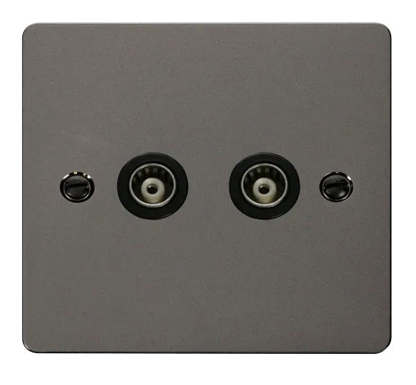 Define 2 Gang Isolated Coaxial Socket
