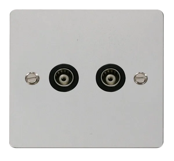 Define 2 Gang Isolated Coaxial Socket