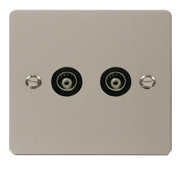 Define 2 Gang Isolated Coaxial Socket