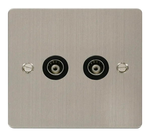 Define 2 Gang Isolated Coaxial Socket