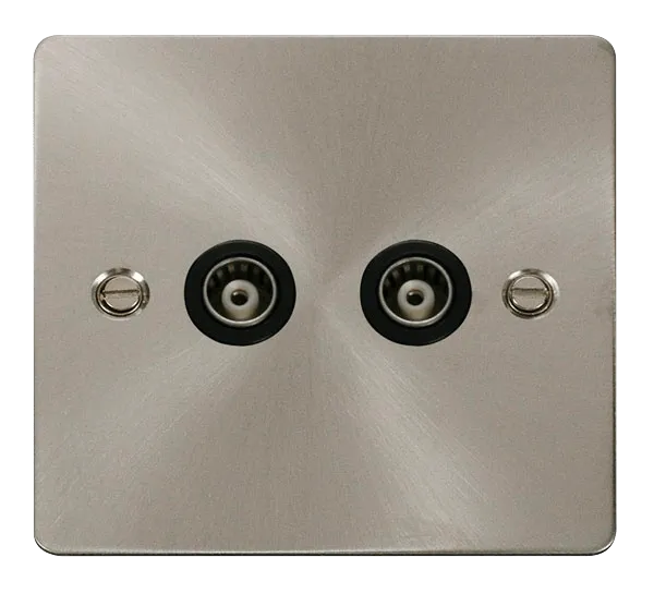 Define 2 Gang Isolated Coaxial Socket