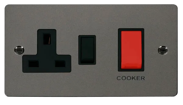 Define 45A DP Switch   13A DP Switched Socket