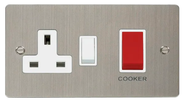 Define 45A DP Switch   13A DP Switched Socket