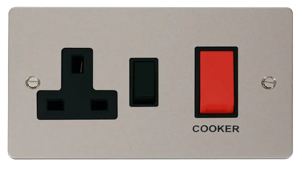 Define 45A DP Switch   13A DP Switched Socket