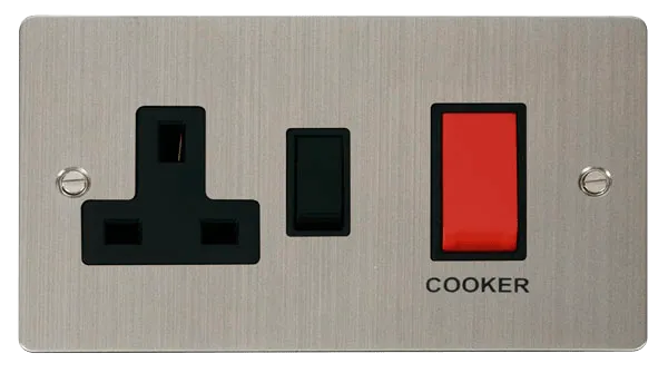 Define 45A DP Switch   13A DP Switched Socket