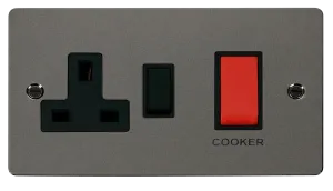 Define 45A DP Switch   13A DP Switched Socket