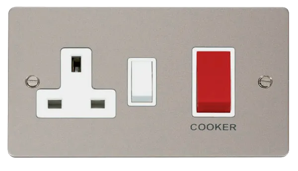 Define 45A DP Switch   13A DP Switched Socket