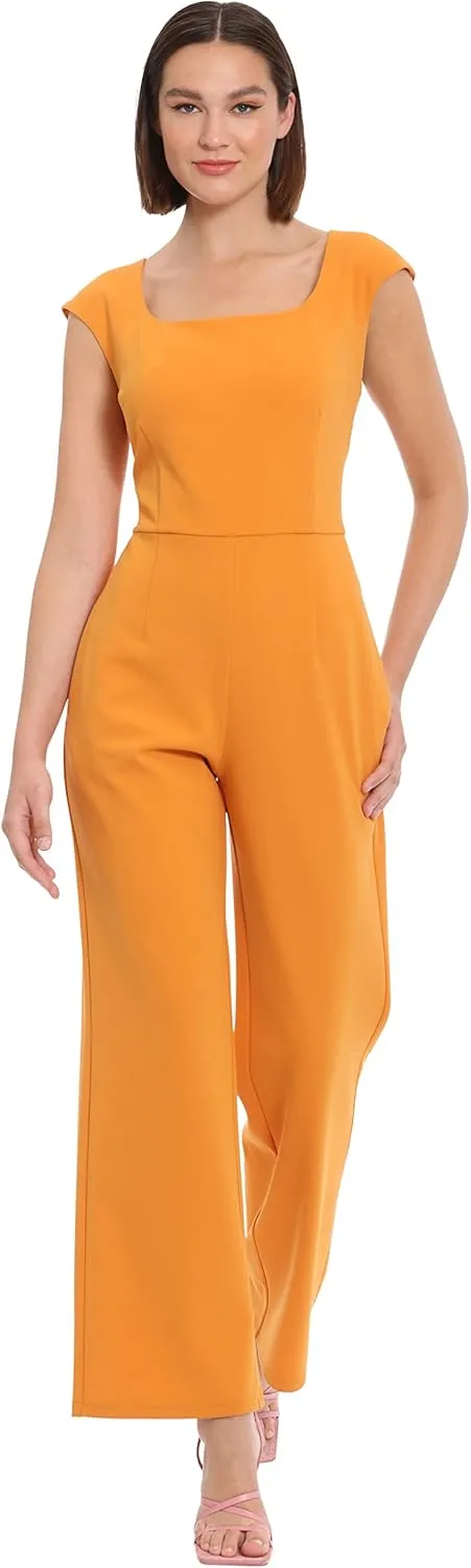 Donna Morgan womens Sleek Style Jumpsuit Office Workwear Event Guest of