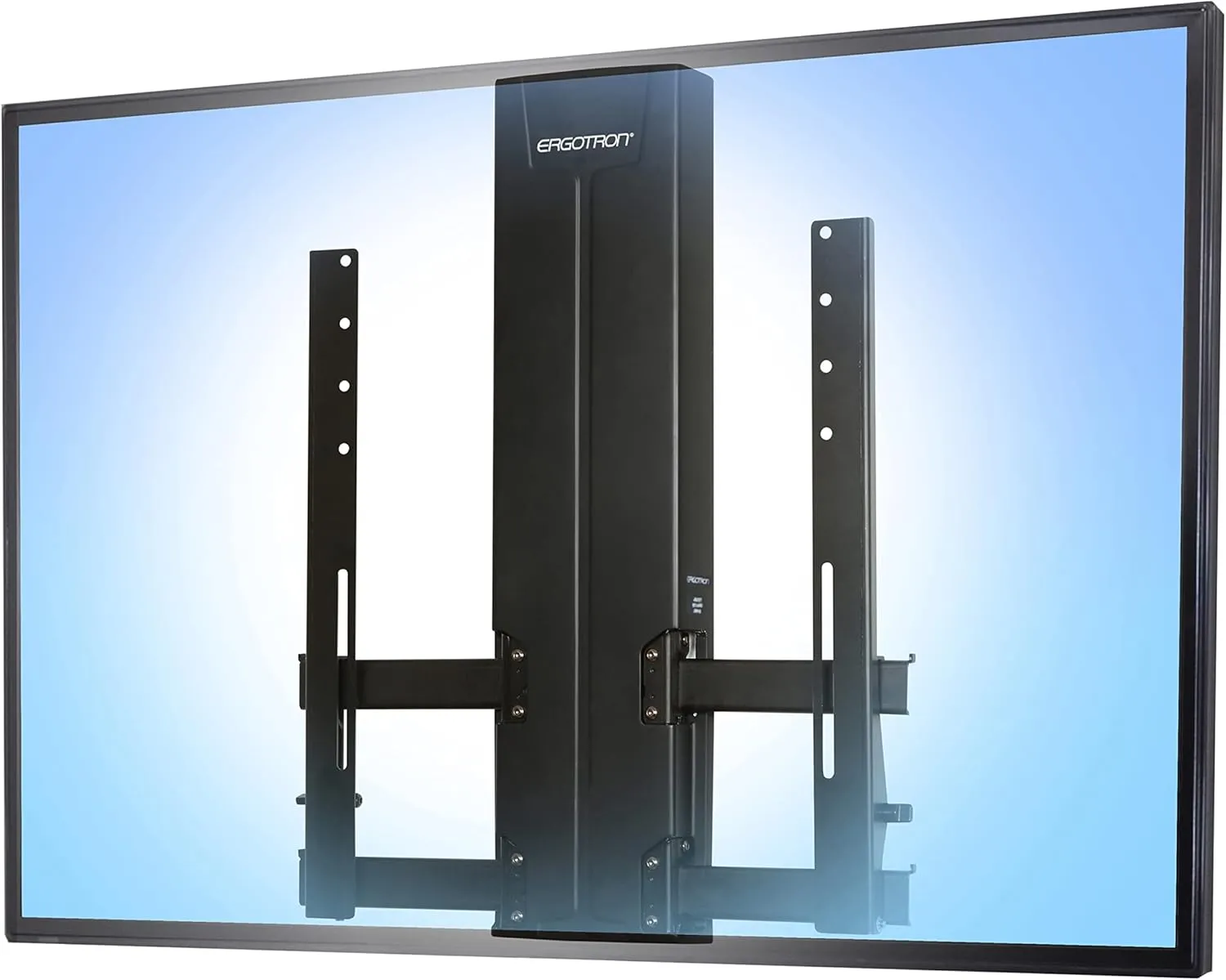 Ergotron – Glide Wall Mount HD, VESA TV Wall Mount – for Heavy Monitors or TVs Up to 55 Inches, 20 to 40 lbs – Black