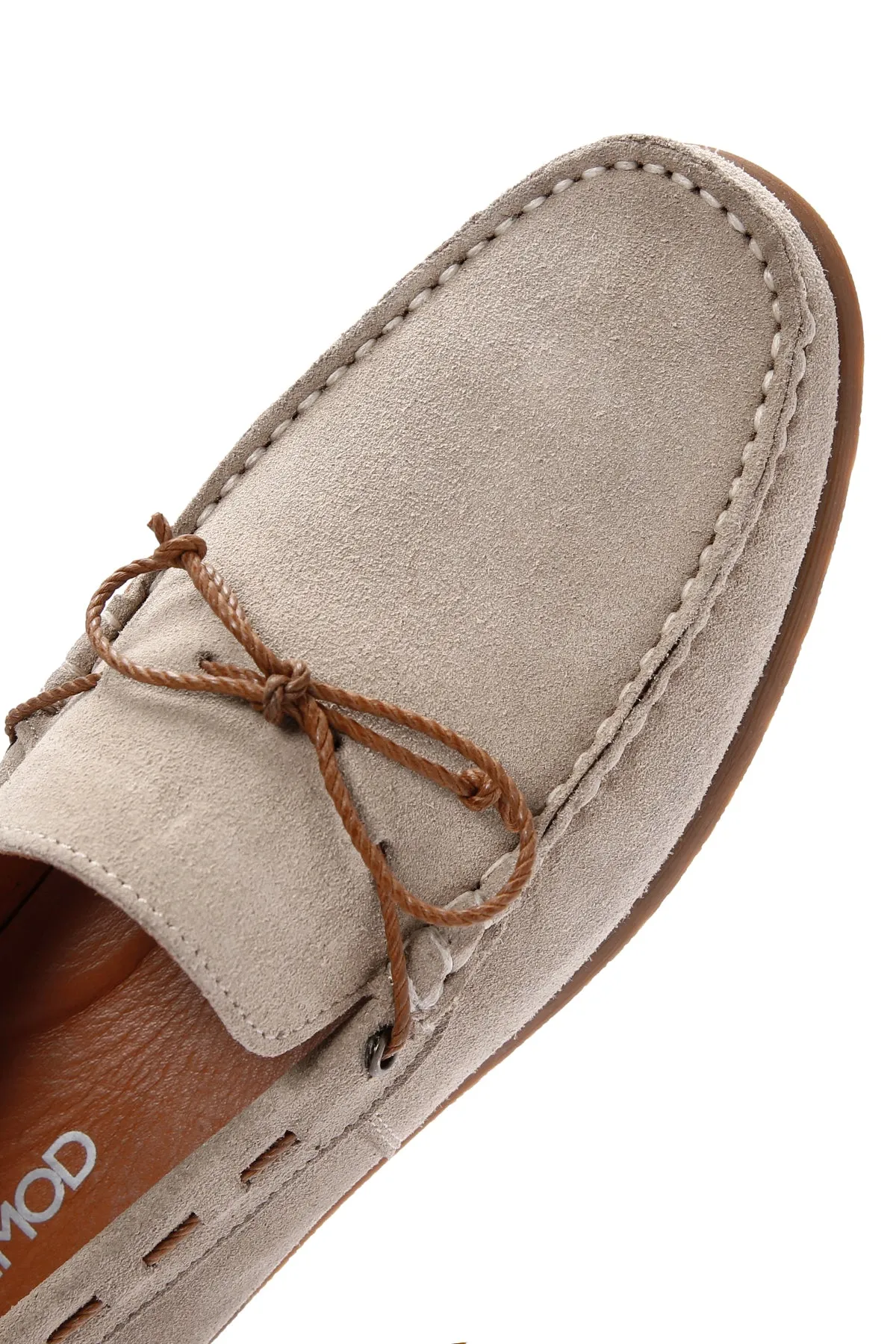 Erkek Bej Süet Deri Casual Loafer