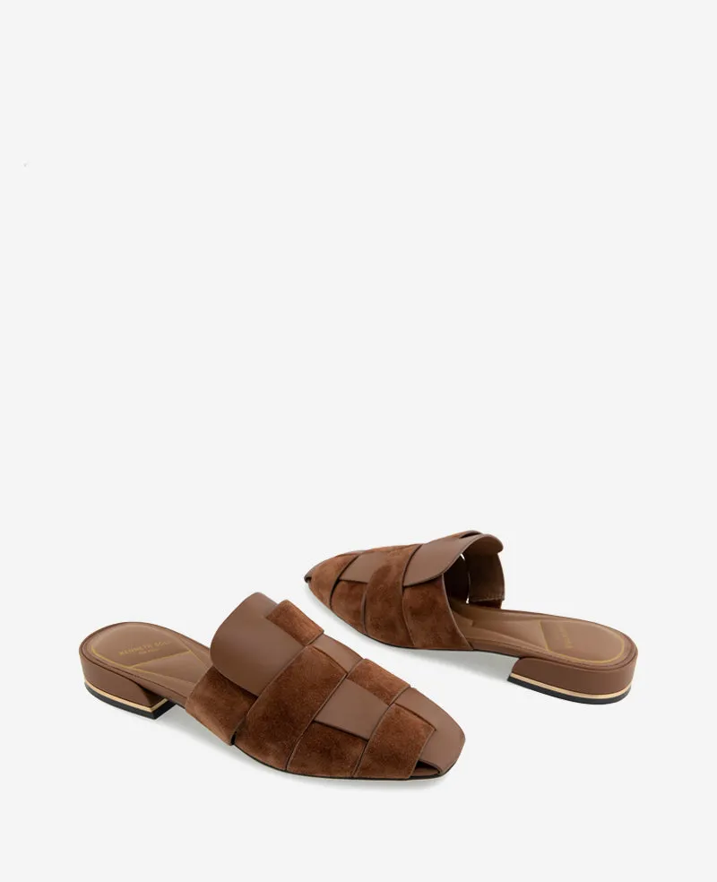 Faina Leather Fisherman Slide Sandal