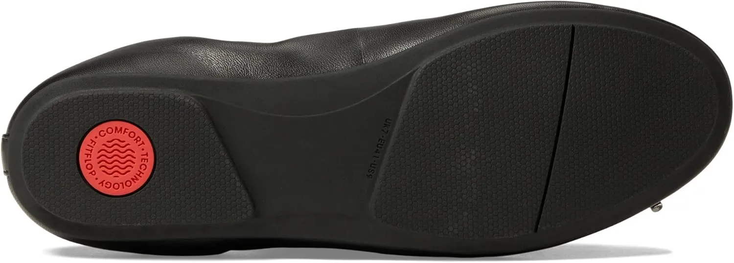 FitFlop Women's Allegro Bow Leather Ballerinas Ballet Flat