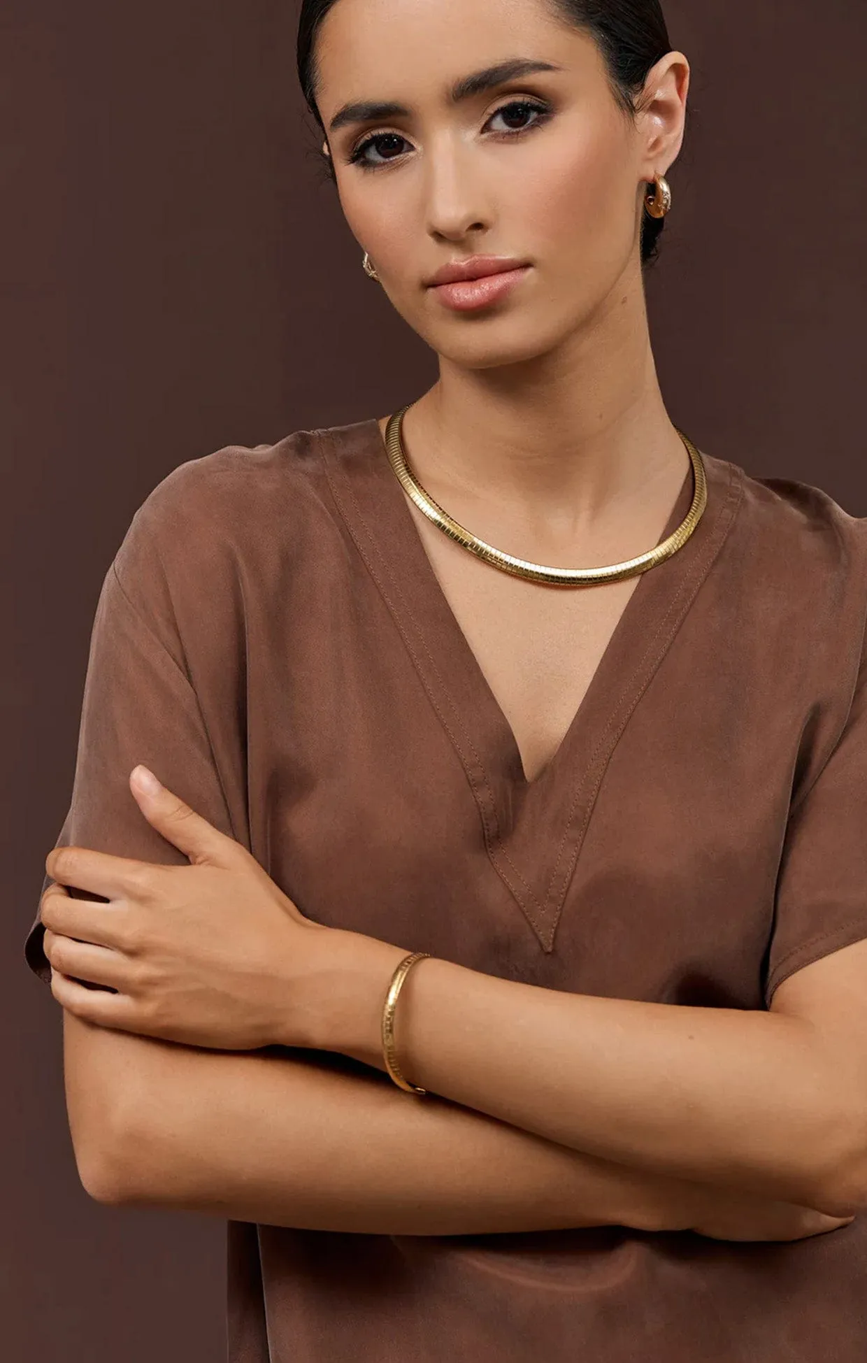 FLAT SNAKE CHAIN NECKLACE