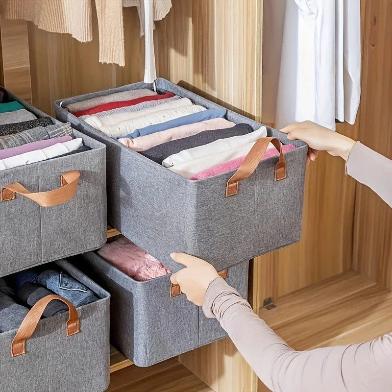 Foldable Cloth Storage Box Bin Organizer for Closet