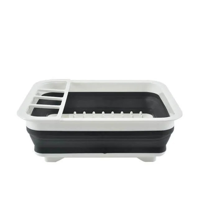 Foldable Dish Drying Rack - Space-Saving Kitchen Organizer