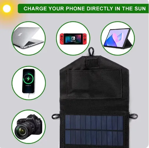 Foldable Solar Panel 100W Portable Solar Panels Fast Charger USB 5V DC Full Power Solar Panel Mobile Power Bank For Camping