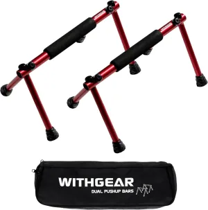 Folding Push Bar - Duralumin Metal Push Bars Heavy Duty Lightweight and Indoor and Outdoor Parallet Bar for Men and Women