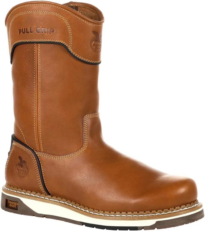 Georgia Boot Men's Brown Amp Lt Wedge Pull on Industrial Boot
