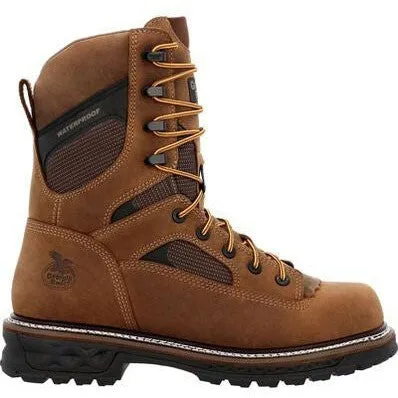 Georgia Men's LTX Logger 9" Composite Toe Waterproof Work Boot- Brown- GB00669