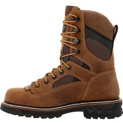 Georgia Men's LTX Logger 9" Composite Toe Waterproof Work Boot- Brown- GB00669