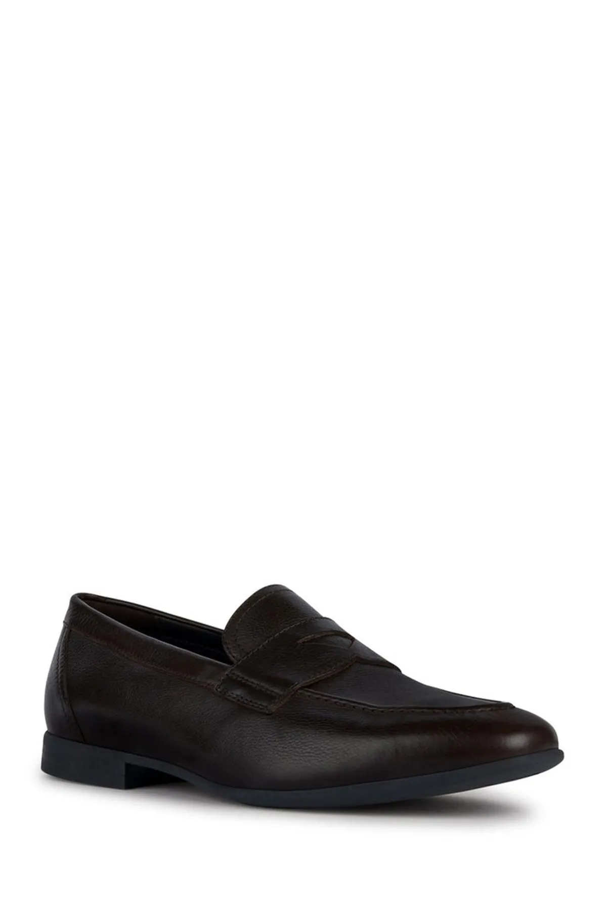 Geox Erkek Kahverengi Sapienza Deri Loafer