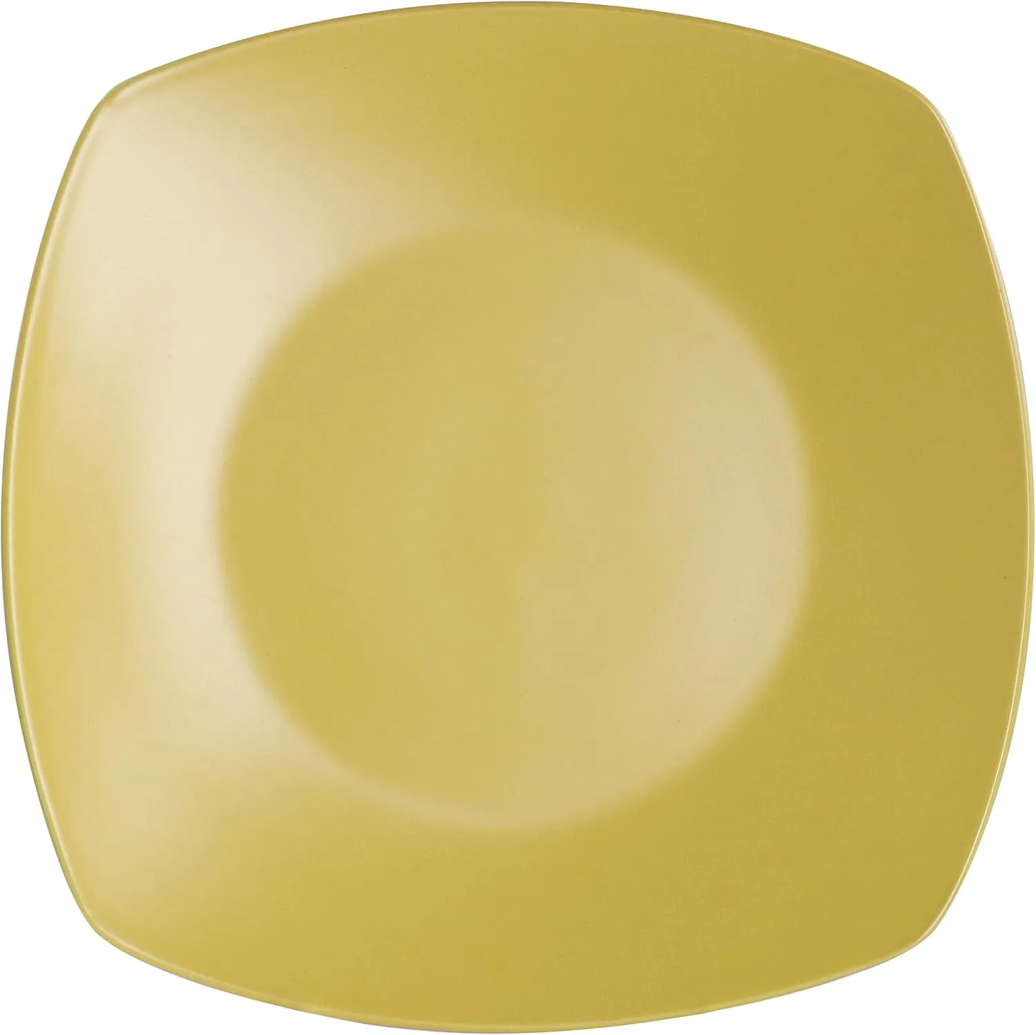 Gibson Home Zen Buffet Matte Porcelain Plates and Bowls Dinnerware Set - Yellow, Service for 4 (8pcs)