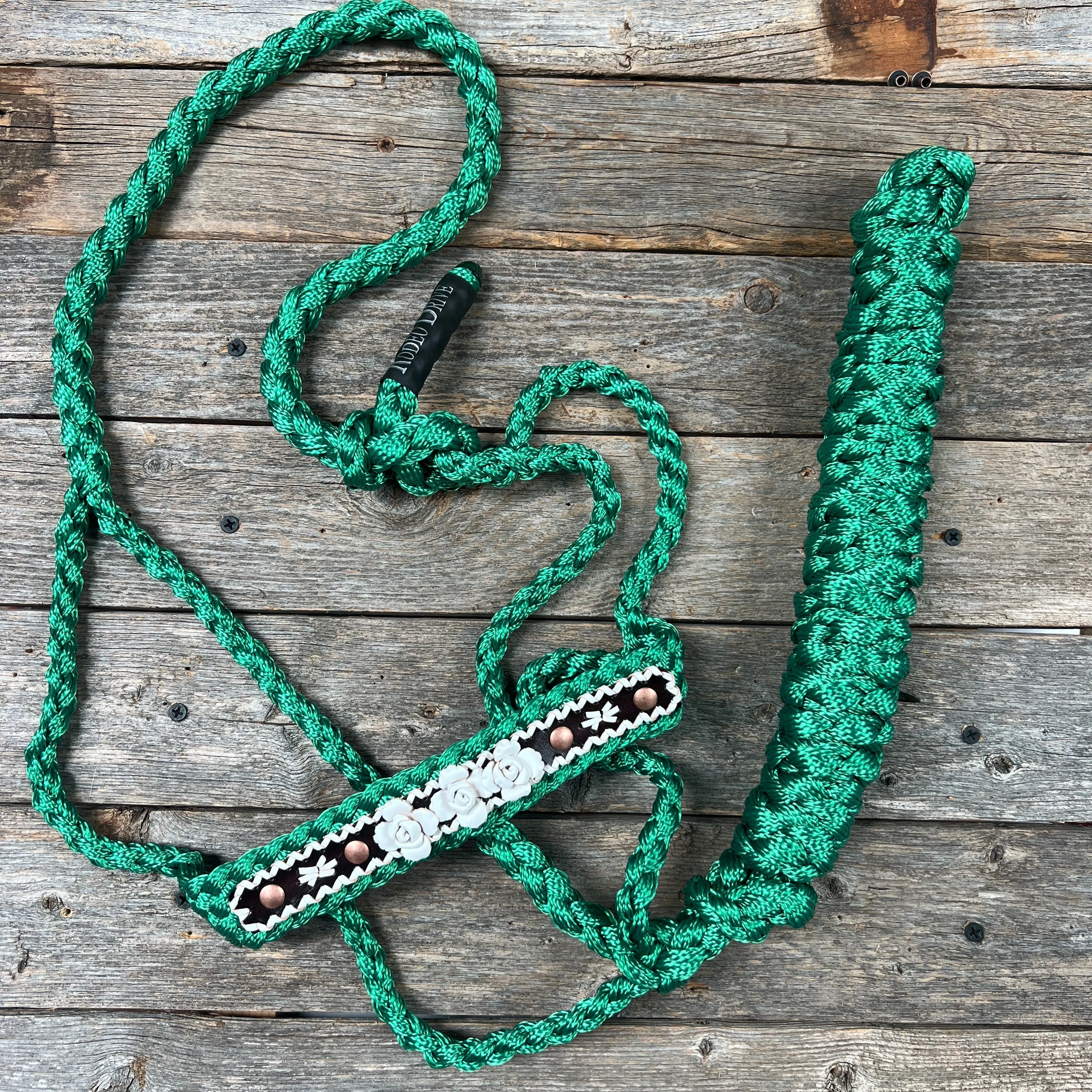 Green Mule Tape Rose Halter