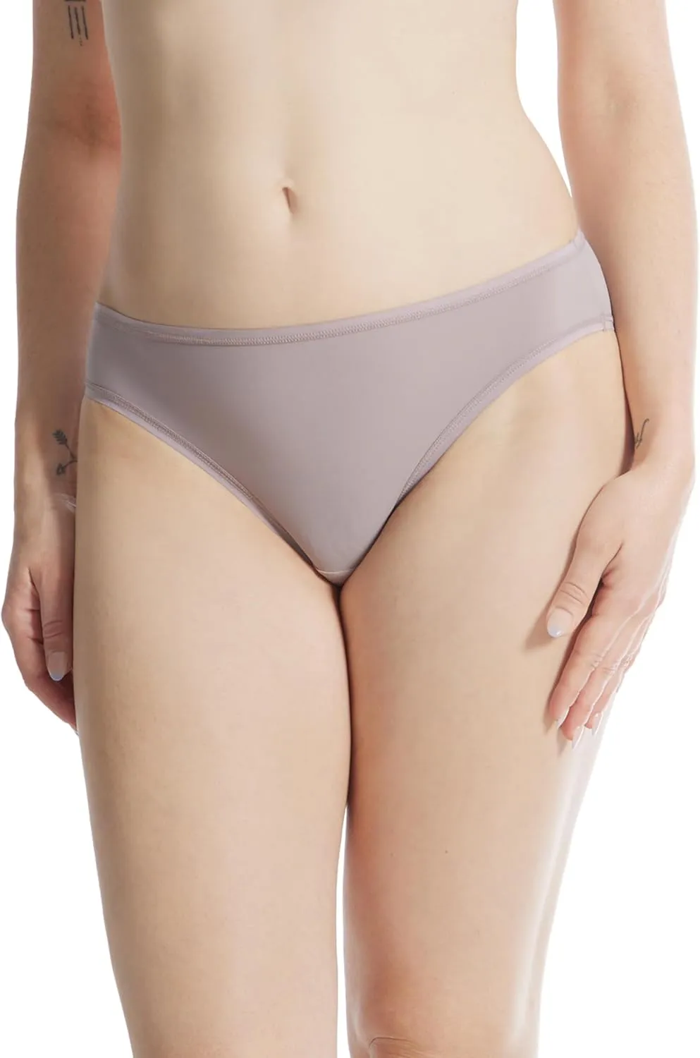 hanky panky - BreatheSoft Mid Rise Bikini Brief Underwear for Women | Full Back Coverage Panties | Sizes XS-XL | 3 pack