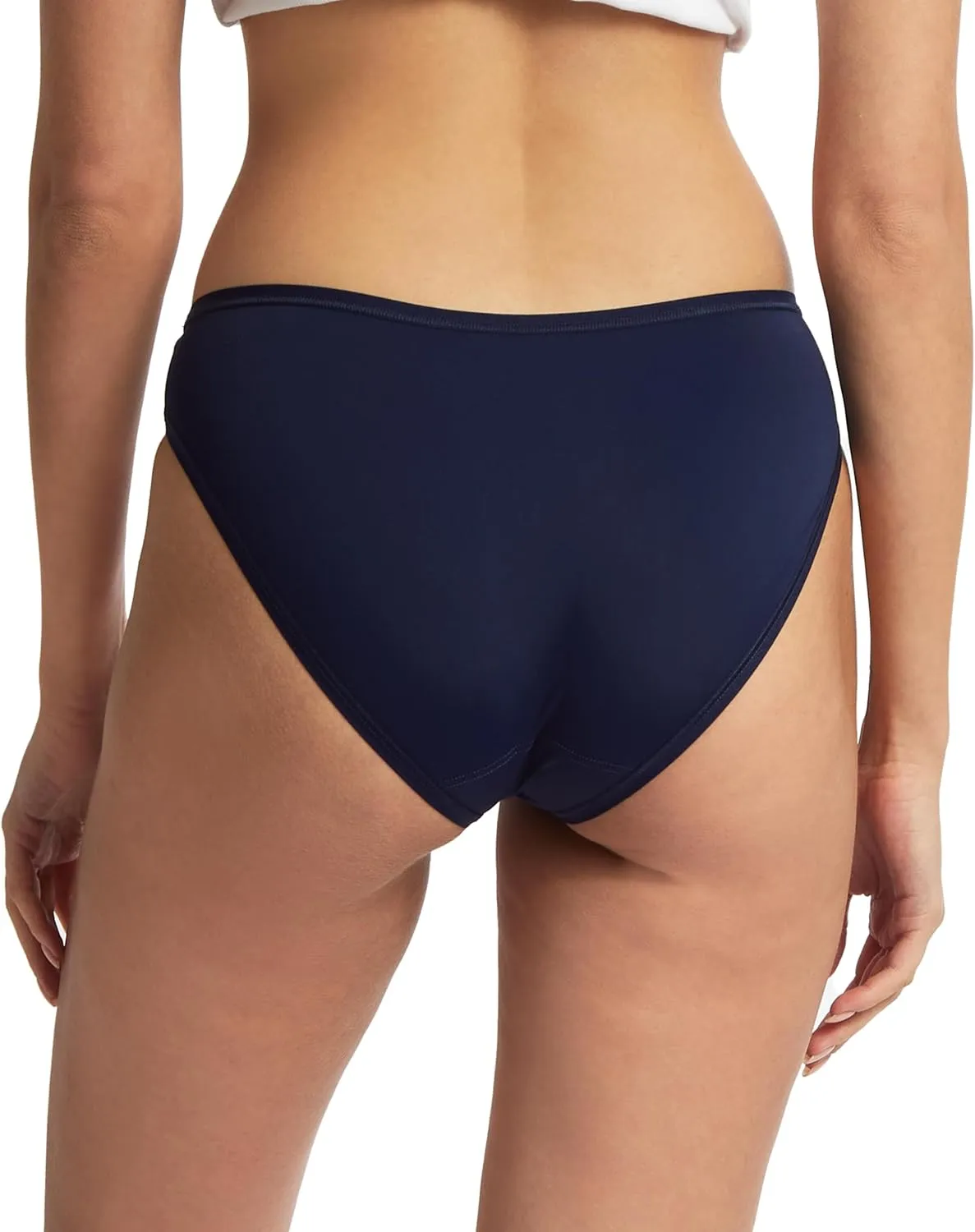 hanky panky - BreatheSoft Mid Rise Bikini Brief Underwear for Women | Full Back Coverage Panties | Sizes XS-XL | 3 pack
