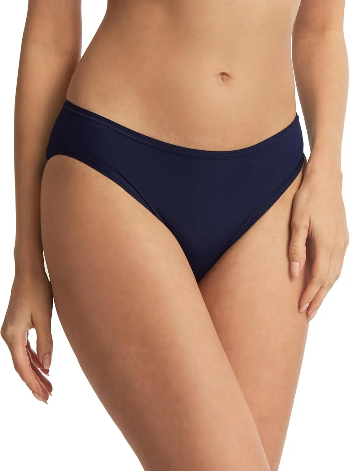 hanky panky - BreatheSoft Mid Rise Bikini Brief Underwear for Women | Full Back Coverage Panties | Sizes XS-XL | 3 pack