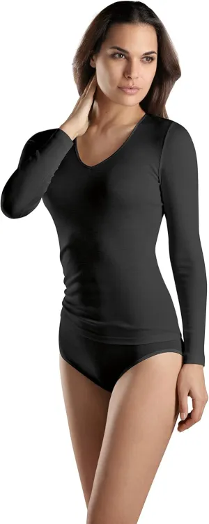 Hanro Women's Woolen Silk Long Sleeve Shirt