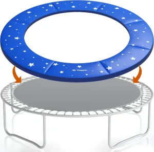 Happin® Trampoline Spring Cover Super Thick, Universal Fit 12FT/14FT/15FT -Trampoline Pad Replacement Stars Design, Waterproof, Tear & UV Resistant, Trampoline Pad Replacement for Ultimate Safety