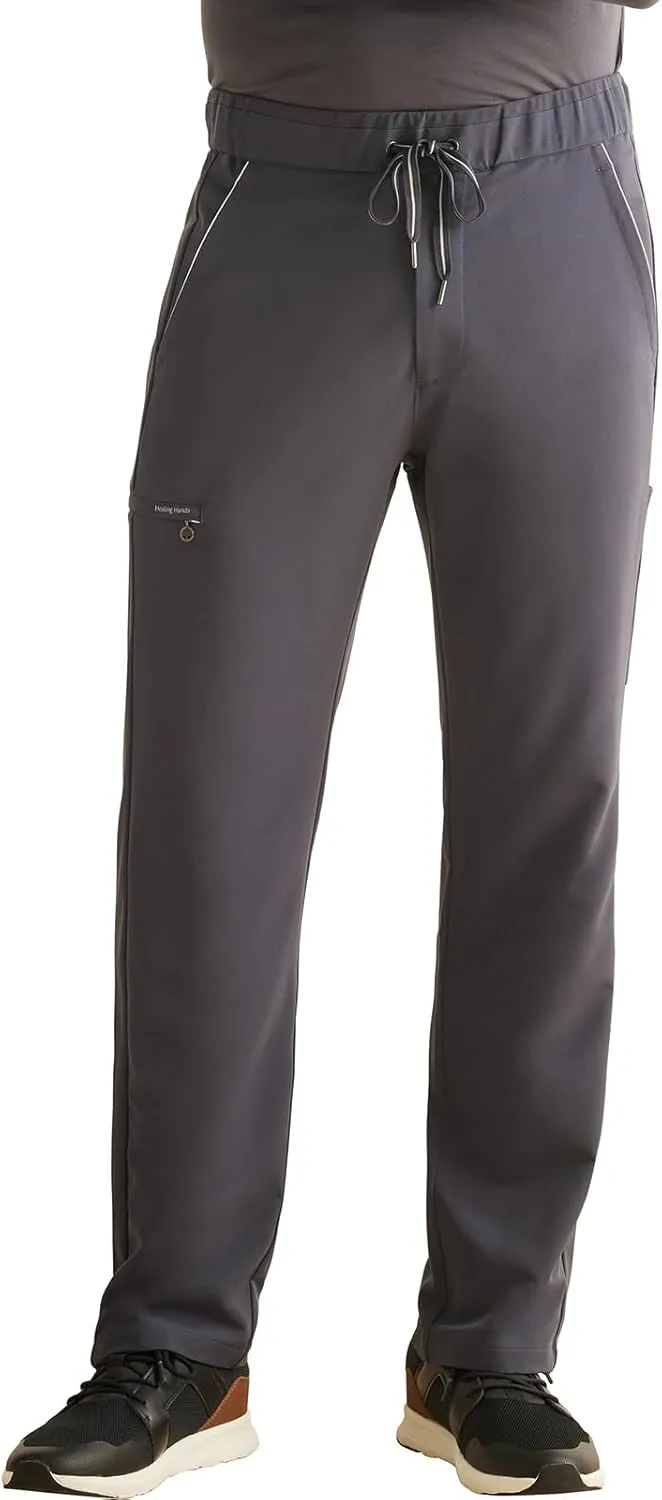 Healing Hands Men's Scrub Pant Nash Pant with 6 Pockets, Moisture Wicking, 360° Stretch & Recycled Poly HH101