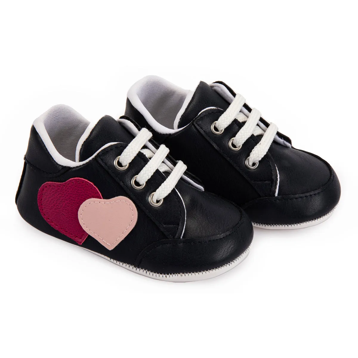 Hearty Black Flat Shoes
