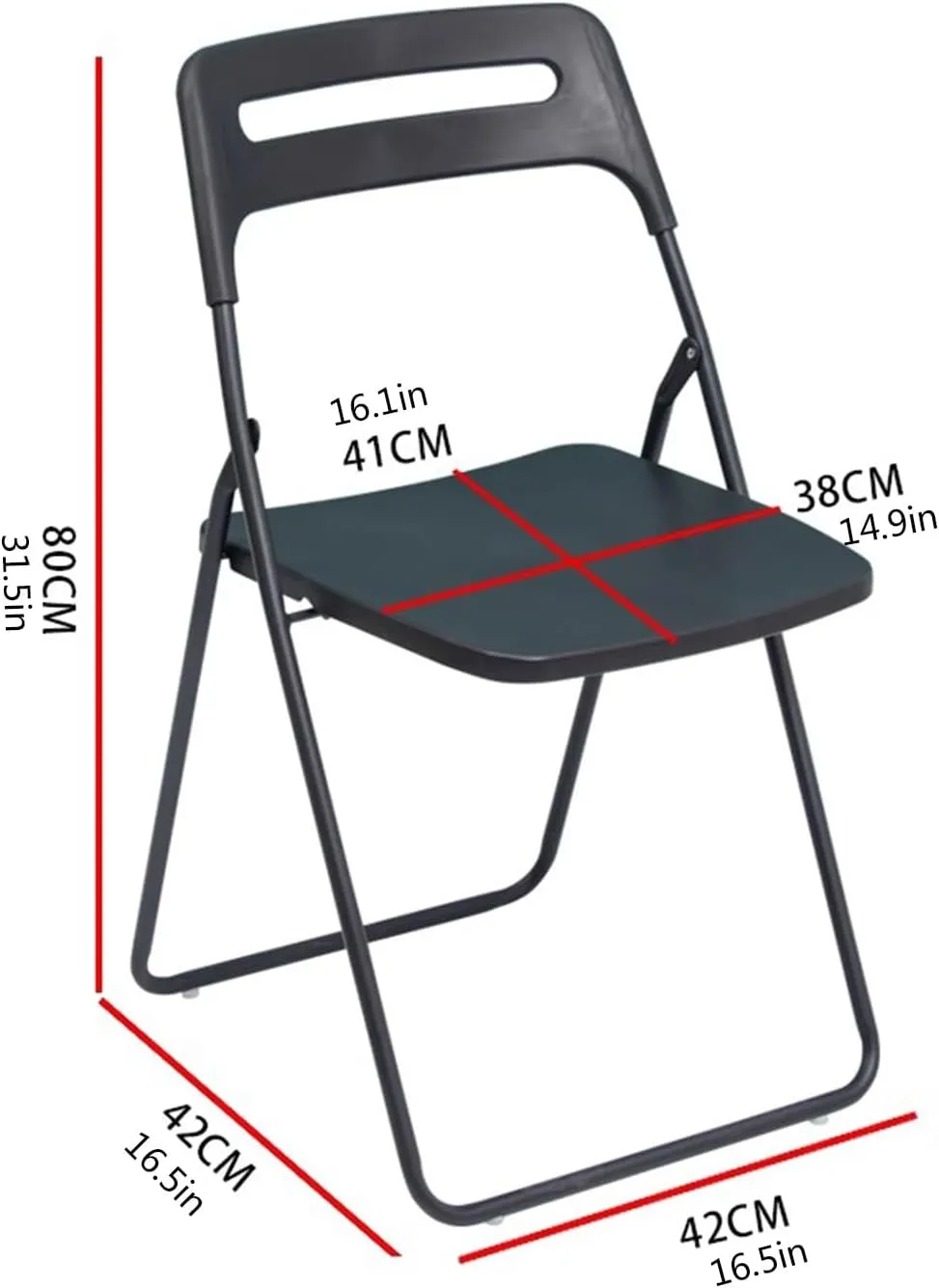 Home Outdoor Dining air Folding air Stool Plastic Portable backrest air(Oranje)