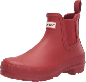 Hunter Boots Women's Original Chelsea Rain Boot Red 8 Medium US