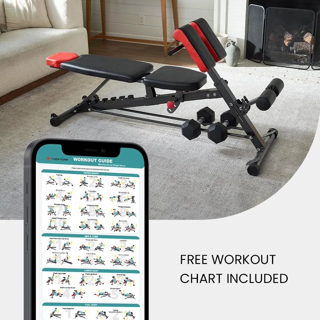 Hyper Roman Flat for Back Decline Bench Body Chair, Adjustable Incline Bench, Bench, FID Ab Weight – Extension, Bench Sit Full Multi-Functional Knowledgeable staff Workout Long-lasting All-In-One up