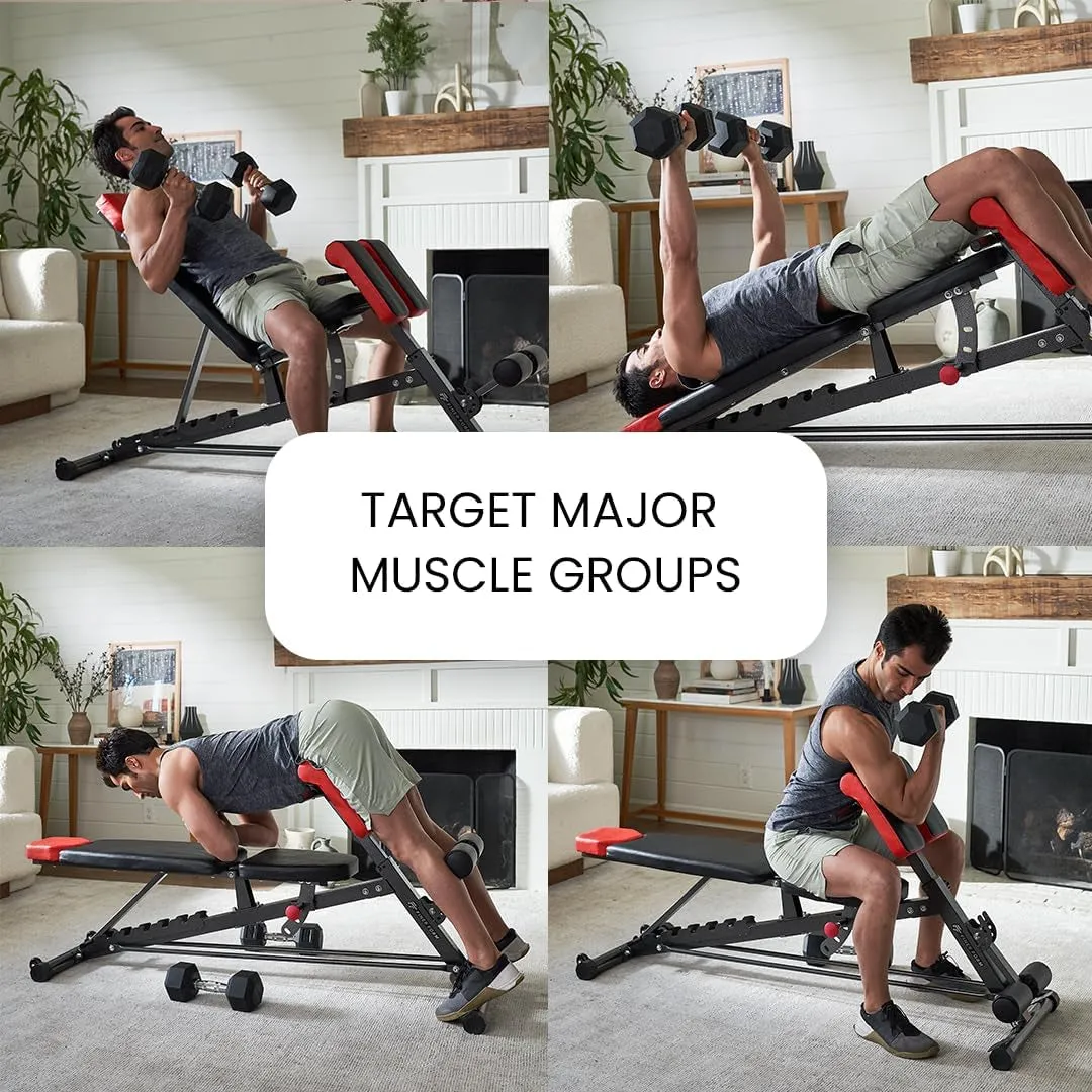 Hyper Roman Flat for Back Decline Bench Body Chair, Adjustable Incline Bench, Bench, FID Ab Weight – Extension, Bench Sit Full Multi-Functional Knowledgeable staff Workout Long-lasting All-In-One up