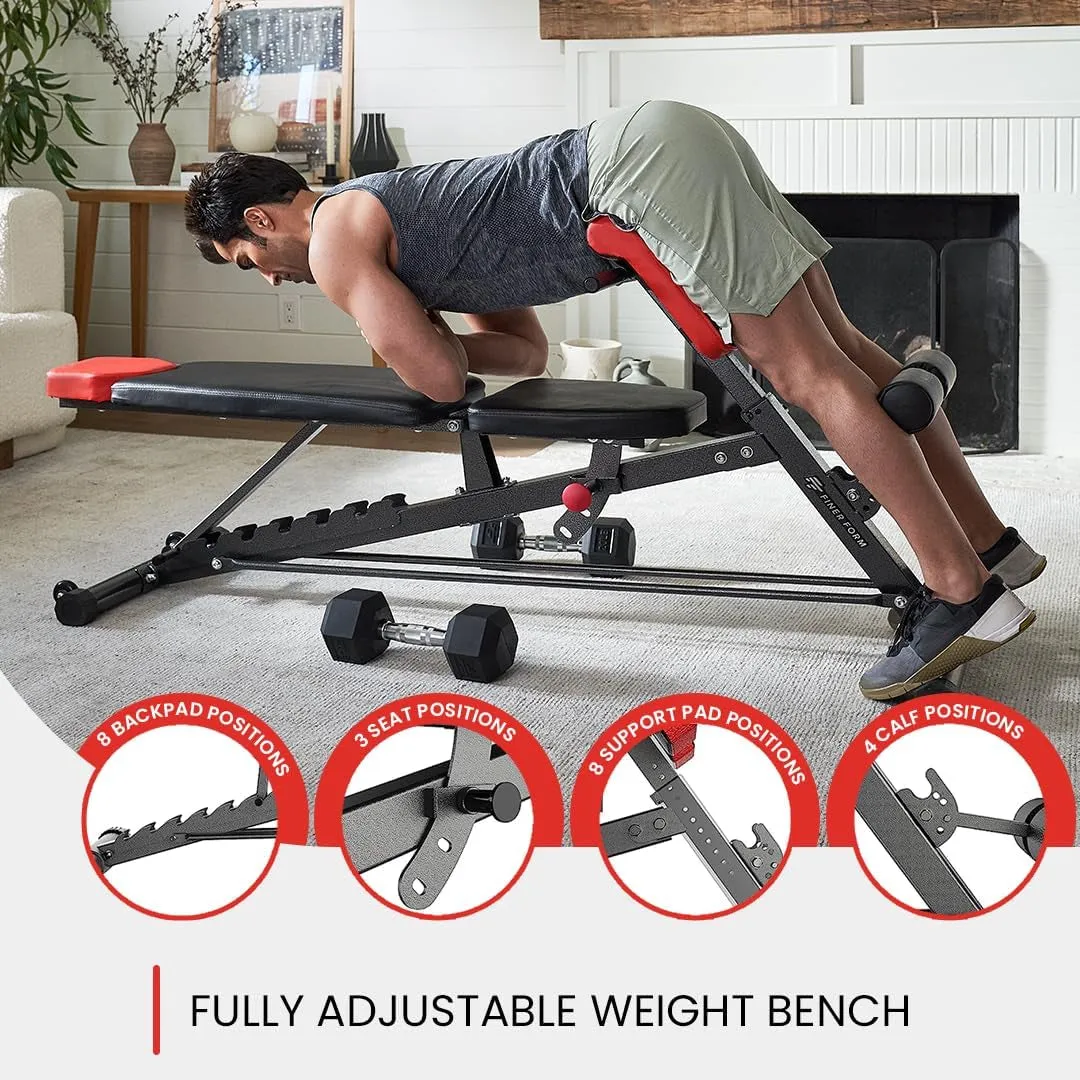 Hyper Roman Flat for Back Decline Bench Body Chair, Adjustable Incline Bench, Bench, FID Ab Weight – Extension, Bench Sit Full Multi-Functional Knowledgeable staff Workout Long-lasting All-In-One up