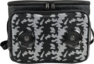 Insulated Cooler Bag Bluetooth Speakers 24 cans 2 gallons Food Drinks | Rechargeable Battery Supports iOS & Android | Leakproof Foldable Travel Camping Hiking