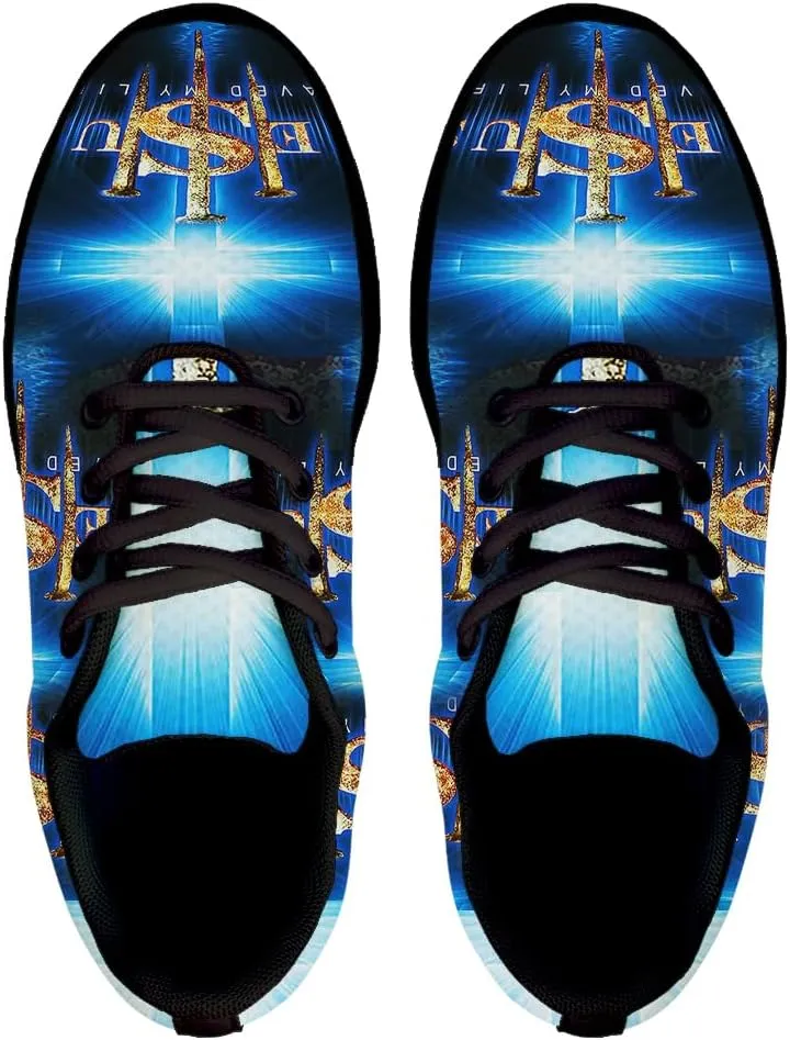 Jesus Saved My Life Shoes for Women Men Trail Running Casual Fashion Sneakers Slip-on Tennis Shoes