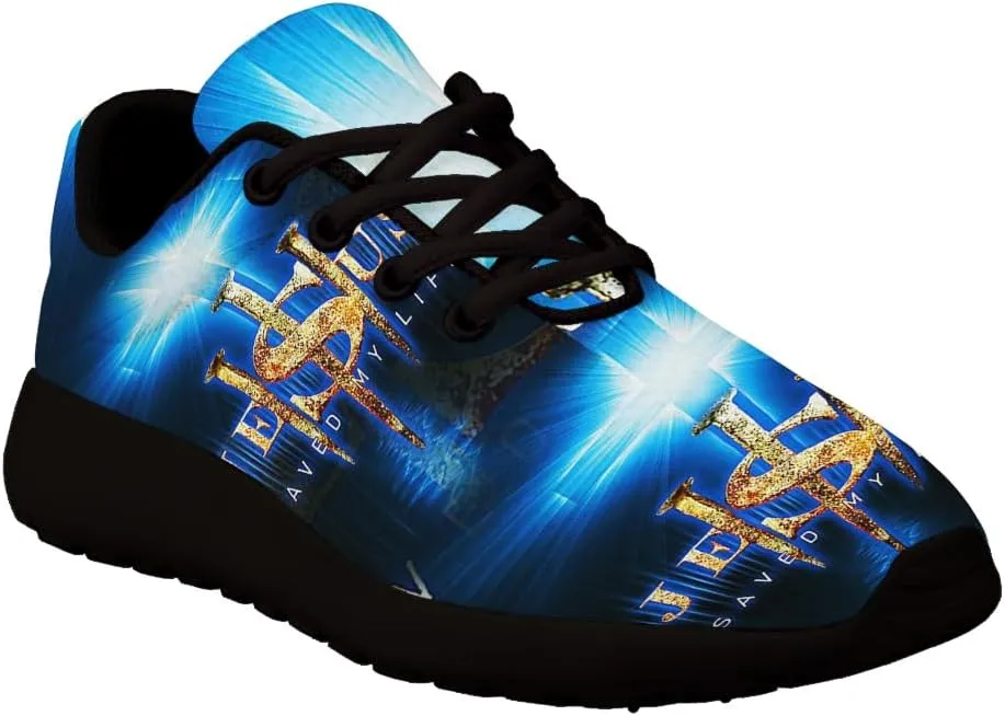 Jesus Saved My Life Shoes for Women Men Trail Running Casual Fashion Sneakers Slip-on Tennis Shoes