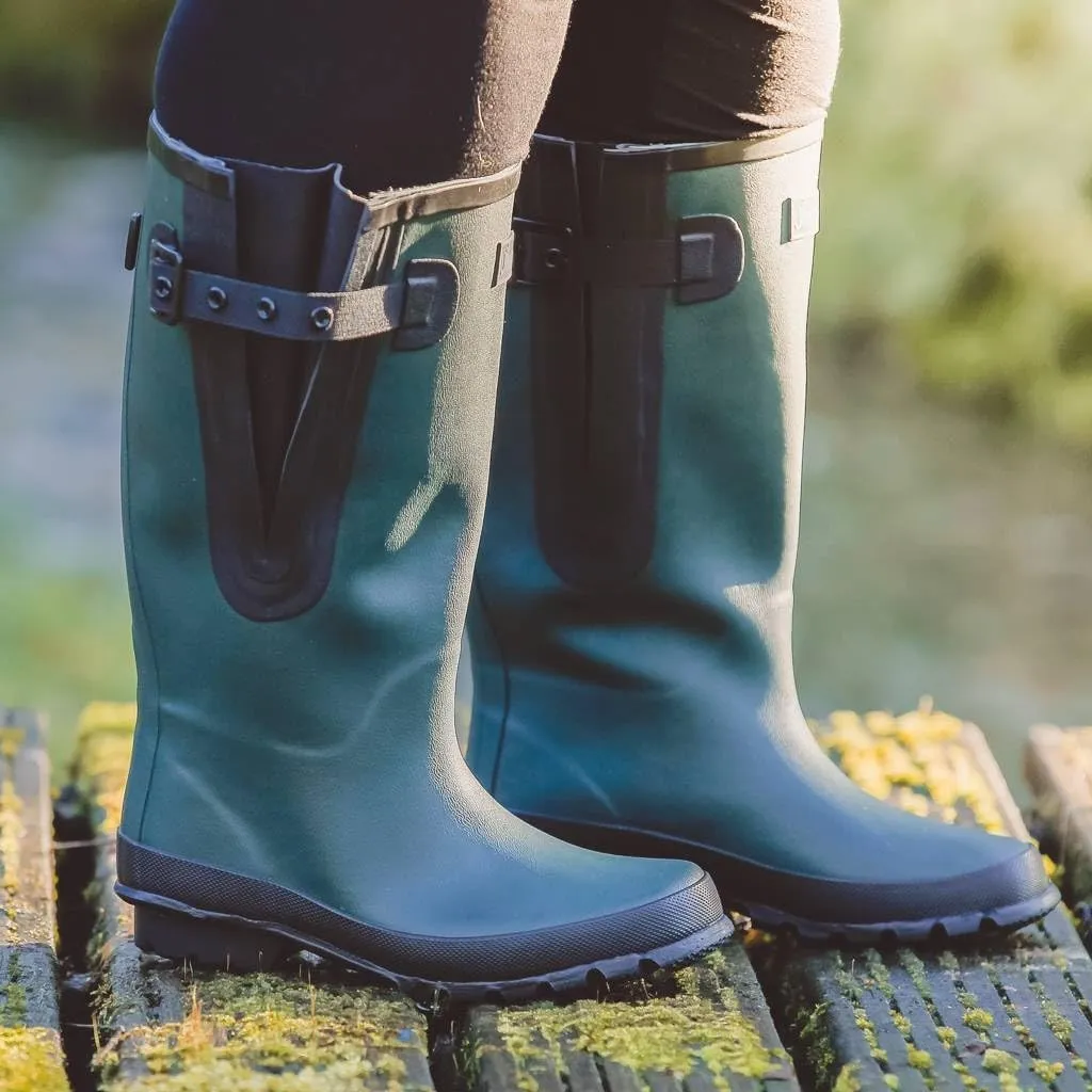 Jileon Extra Wide Calf Rain Boots - Ideal for Wide Feet, Ankles & Calves - Fit 16 to 23” Calves - Durable & Waterproof
