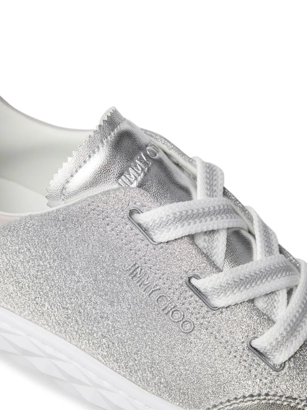 Jimmy Choo Silver Sneakers