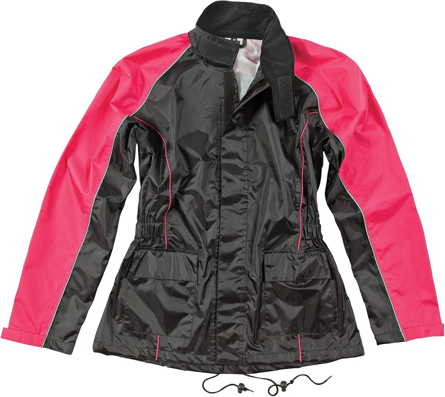 Joe Rocket RS2 Womens 2-Piece Motorcycle Rain Suit (Black/Pink, XX-Large)