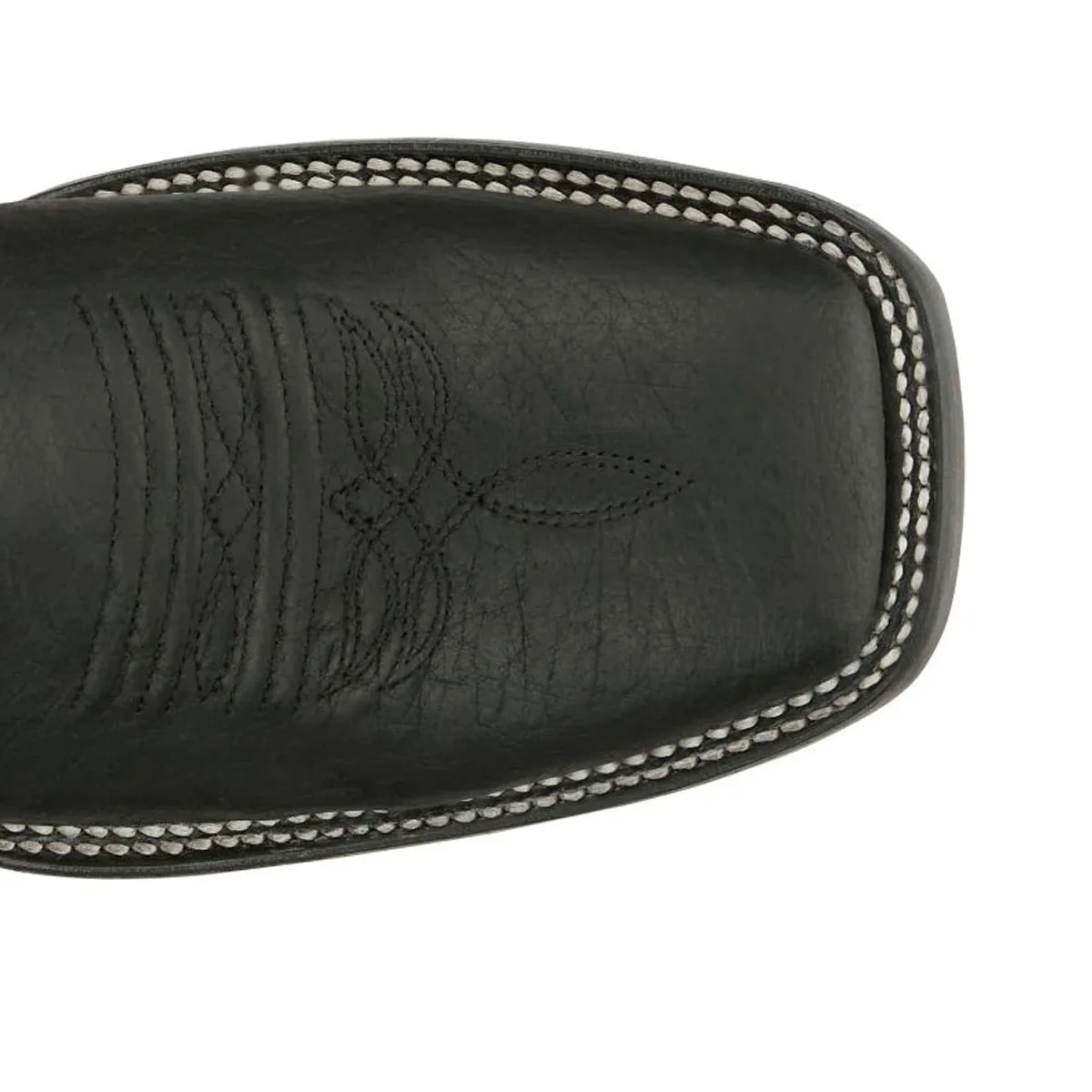 Justin Back Men Footwear Cowboy/Western King - Three Bars-Smooth Otrich Color Black(#AQ8142)